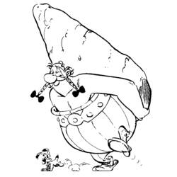Dessin à colorier: Asterix et Obelix (Dessins animés et séries animées) #24418 - Coloriages à Imprimer Gratuits