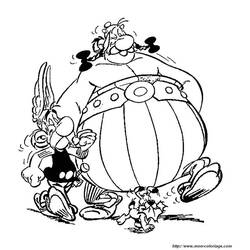 Dessin à colorier: Asterix et Obelix (Dessins animés et séries animées) #24424 - Coloriages à Imprimer Gratuits