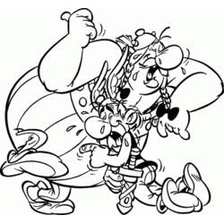 Dessin à colorier: Asterix et Obelix (Dessins animés et séries animées) #24445 - Coloriages à Imprimer Gratuits