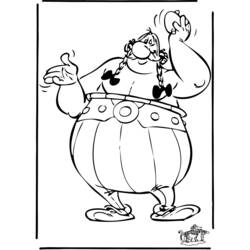 Dessin à colorier: Asterix et Obelix (Dessins animés et séries animées) #24461 - Coloriages à Imprimer Gratuits