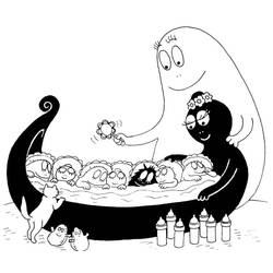 Coloriage Barbapapa (Dessins animés et séries animées) #184614, dessin gratuit prêt à imprimer