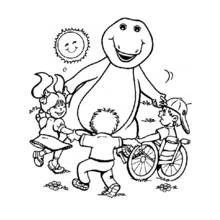 Dessin à colorier: Barney et ses amis (Dessins animés et séries animées) #40922 - Coloriages à Imprimer Gratuits