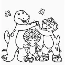 Dessin à colorier: Barney et ses amis (Dessins animés et séries animées) #40936 - Coloriages à Imprimer Gratuits