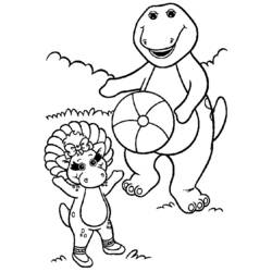 Dessin à colorier: Barney et ses amis (Dessins animés et séries animées) #40942 - Coloriages à Imprimer Gratuits