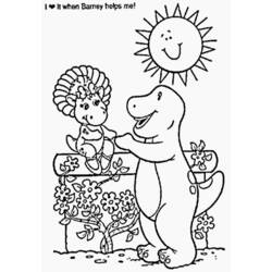 Dessin à colorier: Barney et ses amis (Dessins animés et séries animées) #40943 - Coloriages à Imprimer Gratuits
