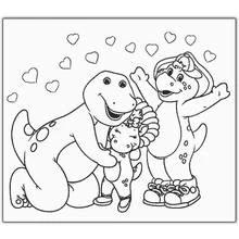 Dessin à colorier: Barney et ses amis (Dessins animés et séries animées) #40959 - Coloriages à Imprimer Gratuits