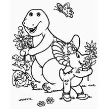Dessin à colorier: Barney et ses amis (Dessins animés et séries animées) #40974 - Coloriages à Imprimer Gratuits