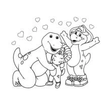 Dessin à colorier: Barney et ses amis (Dessins animés et séries animées) #40987 - Coloriages à Imprimer Gratuits