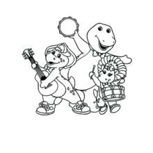 Dessin à colorier: Barney et ses amis (Dessins animés et séries animées) #41004 - Coloriages à Imprimer Gratuits