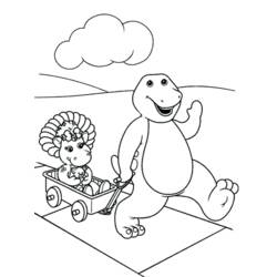 Dessin à colorier: Barney et ses amis (Dessins animés et séries animées) #41008 - Coloriages à Imprimer Gratuits