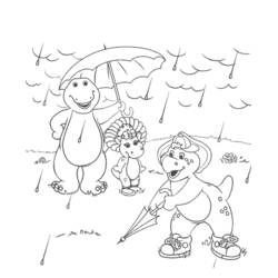 Dessin à colorier: Barney et ses amis (Dessins animés et séries animées) #41010 - Coloriages à Imprimer Gratuits