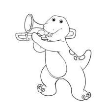 Dessin à colorier: Barney et ses amis (Dessins animés et séries animées) #41016 - Coloriages à Imprimer Gratuits