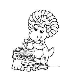 Dessin à colorier: Barney et ses amis (Dessins animés et séries animées) #41020 - Coloriages à Imprimer Gratuits