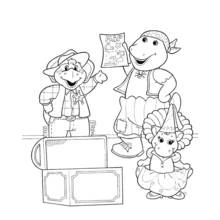 Dessin à colorier: Barney et ses amis (Dessins animés et séries animées) #41034 - Coloriages à Imprimer Gratuits