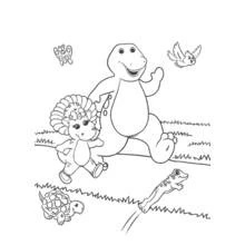 Dessin à colorier: Barney et ses amis (Dessins animés et séries animées) #41042 - Coloriages à Imprimer Gratuits