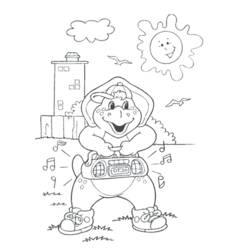 Dessin à colorier: Barney et ses amis (Dessins animés et séries animées) #41043 - Coloriages à Imprimer Gratuits