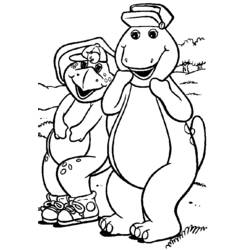 Dessin à colorier: Barney et ses amis (Dessins animés et séries animées) #41046 - Coloriages à Imprimer Gratuits