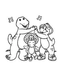 Dessin à colorier: Barney et ses amis (Dessins animés et séries animées) #41054 - Coloriages à Imprimer Gratuits