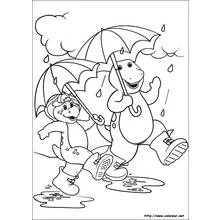 Dessin à colorier: Barney et ses amis (Dessins animés et séries animées) #41069 - Coloriages à Imprimer Gratuits