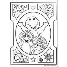 Dessin à colorier: Barney et ses amis (Dessins animés et séries animées) #41079 - Coloriages à Imprimer Gratuits
