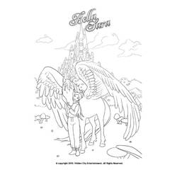 Dessin à colorier: Bella Sara (Dessins animés et séries animées) #41332 - Coloriages à Imprimer Gratuits