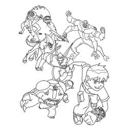 Coloriage Ben 10 (Dessins animés et séries animées) #184725 à imprimer et colorier