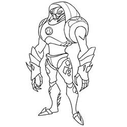 Coloriage Ben 10 (Dessins animés et séries animées) #184726 à imprimer et colorier