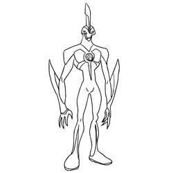 Coloriage Ben 10 (Dessins animés et séries animées) #184729 à imprimer et colorier