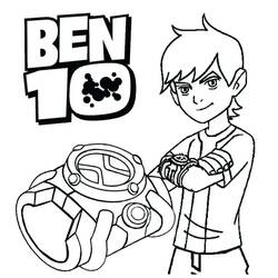 Coloriage Ben 10 (Dessins animés et séries animées) #184736 à imprimer et colorier