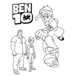Coloriage Ben 10 (Dessins animés et séries animées) #184745 à imprimer et colorier