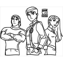 Coloriage Ben 10 (Dessins animés et séries animées) #184752 à imprimer et colorier