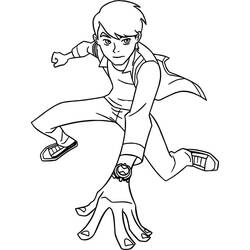 Coloriage Ben 10 (Dessins animés et séries animées) #184760 à imprimer et colorier