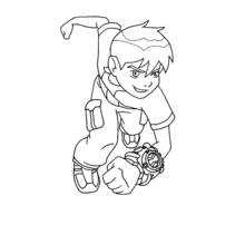 Dessin à colorier: Ben 10 (Dessins animés et séries animées) #40399 - Coloriages à Imprimer Gratuits