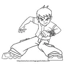 Dessin à colorier: Ben 10 (Dessins animés et séries animées) #40403 - Coloriages à Imprimer Gratuits