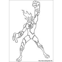 Dessin à colorier: Ben 10 (Dessins animés et séries animées) #40405 - Coloriages à Imprimer Gratuits