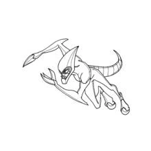 Dessin à colorier: Ben 10 (Dessins animés et séries animées) #40408 - Coloriages à Imprimer Gratuits