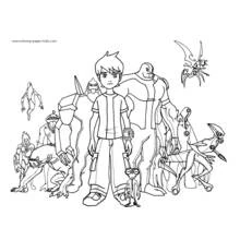 Dessin à colorier: Ben 10 (Dessins animés et séries animées) #40426 - Coloriages à Imprimer Gratuits