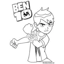 Dessin à colorier: Ben 10 (Dessins animés et séries animées) #40447 - Coloriages à Imprimer Gratuits