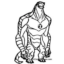 Dessin à colorier: Ben 10 (Dessins animés et séries animées) #40459 - Coloriages à Imprimer Gratuits