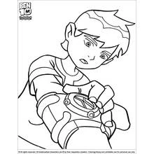 Dessin à colorier: Ben 10 (Dessins animés et séries animées) #40463 - Coloriages à Imprimer Gratuits