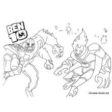 Dessin à colorier: Ben 10 (Dessins animés et séries animées) #40515 - Coloriages à Imprimer Gratuits