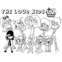 Dessins à colorier: Bienvenue chez les Loud - Coloriages à Imprimer Gratuits