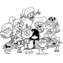 Dessin à colorier: Bienvenue chez les Loud (Dessins animés et séries animées) #184865 - Coloriages à Imprimer Gratuits
