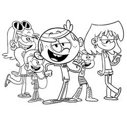 Dessin à colorier: Bienvenue chez les Loud (Dessins animés et séries animées) #184868 - Coloriages à Imprimer Gratuits