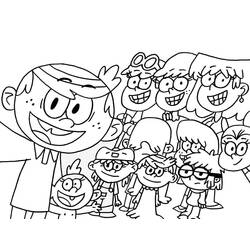 Dessin à colorier: Bienvenue chez les Loud (Dessins animés et séries animées) #184872 - Coloriages à Imprimer Gratuits