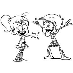 Dessin à colorier: Bienvenue chez les Loud (Dessins animés et séries animées) #184886 - Coloriages à Imprimer Gratuits