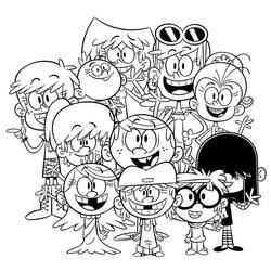 Dessin à colorier: Bienvenue chez les Loud (Dessins animés et séries animées) #184893 - Coloriages à Imprimer Gratuits