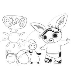 Dessin à colorier: Bing et Flop (Dessins animés et séries animées) #185036 - Coloriages à Imprimer Gratuits