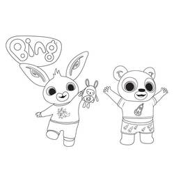 Dessin à colorier: Bing et Flop (Dessins animés et séries animées) #185037 - Coloriages à Imprimer Gratuits