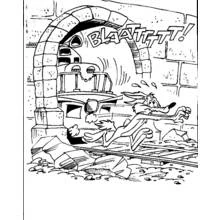 Dessin à colorier: Bip Bip et Coyote (Dessins animés et séries animées) #47149 - Coloriages à Imprimer Gratuits